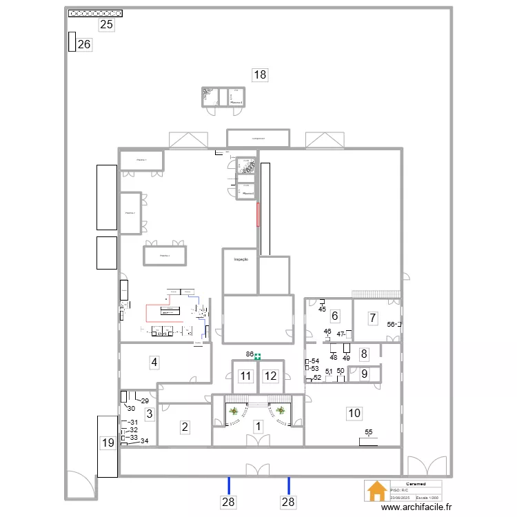 Plasma 4 - 2. Floor plan with Plasma 4 - 2. Floor plan with