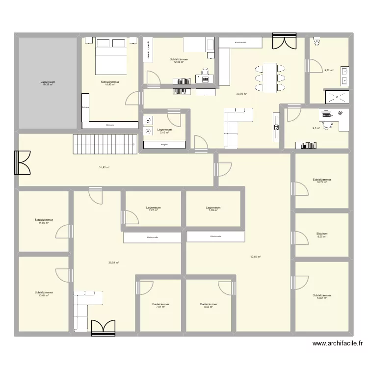 EG1. Floor plan with 19 and 315 m² EG1. Floor plan with 19 and 315 m²