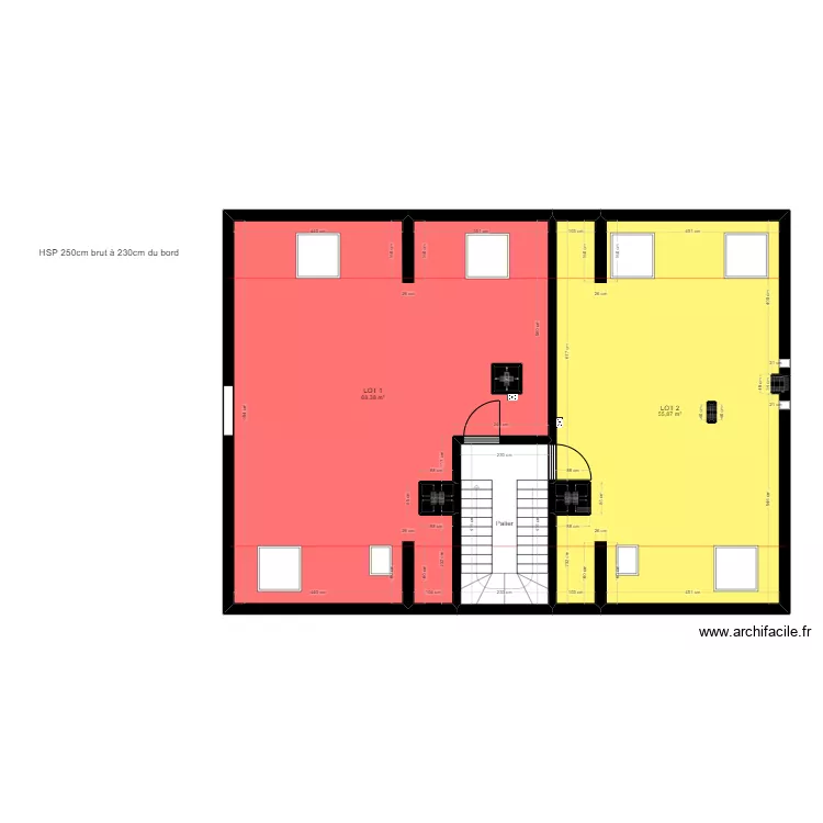 Beynost plateau. Floor plan with 
