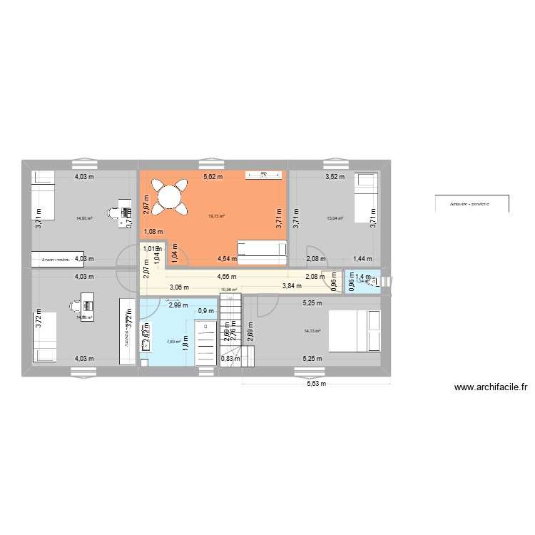 etage pont de crau. Floor plan with 0 room and 0 m2