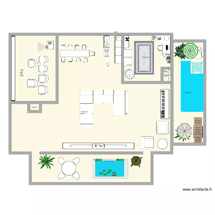 Estage 1. Floor plan with 