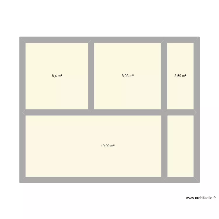 CASA 48M&sup2; COM SUITE 2. Floor plan with 4  and 41 m²