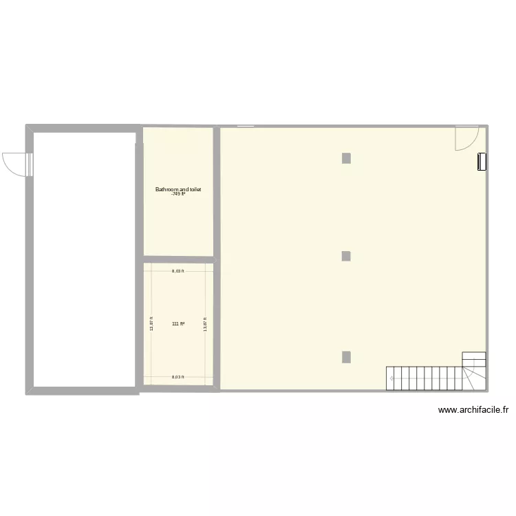 bems back building. Floor plan with 