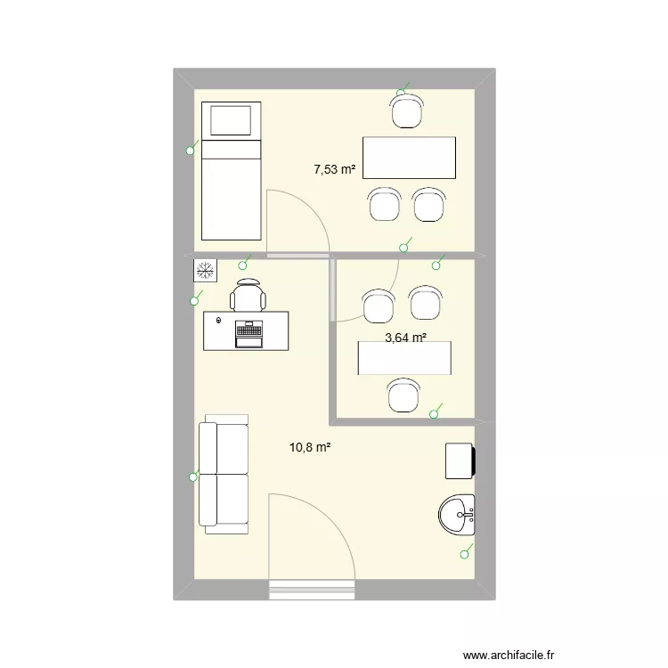 clinic. Floor plan with 