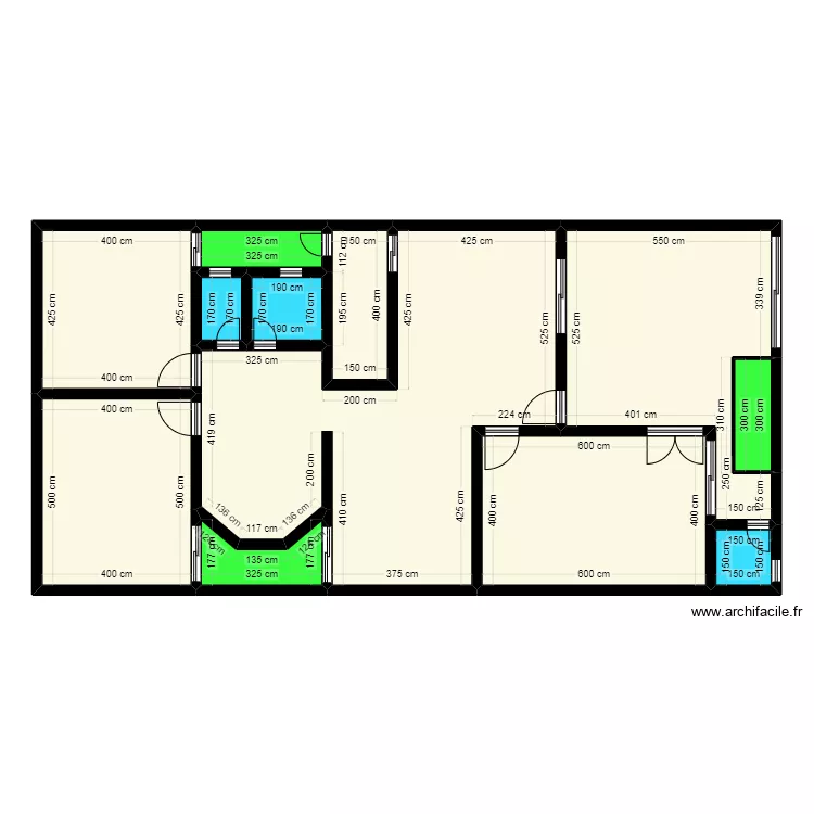 خريطة جديدة. Floor plan with 