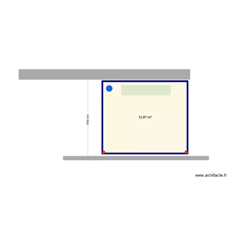 MIKE BULL. Floor plan with 2 Rooms and 13 m² MIKE BULL. Floor plan with 2 Rooms and 13 m²