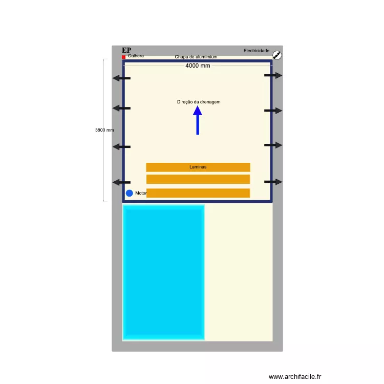 DIAN JON v2. Floor plan with 2 Rooms and 45 m² DIAN JON v2. Floor plan with 2 Rooms and 45 m²