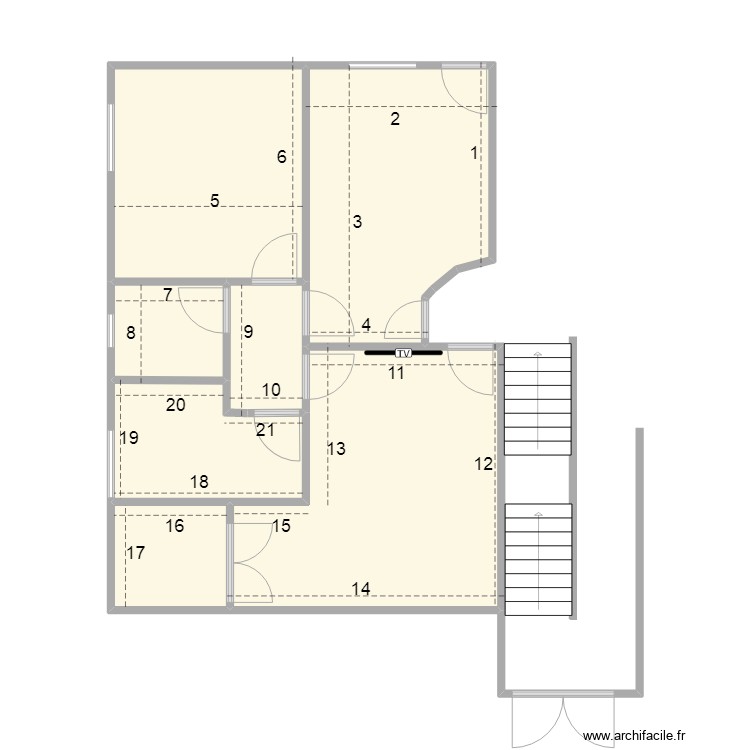 Appartement I INSS size. Floor plan with 0 room and 0 m2