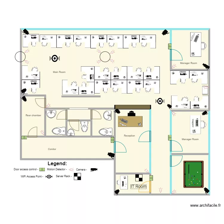 Abu Dhabi. Floor plan with 