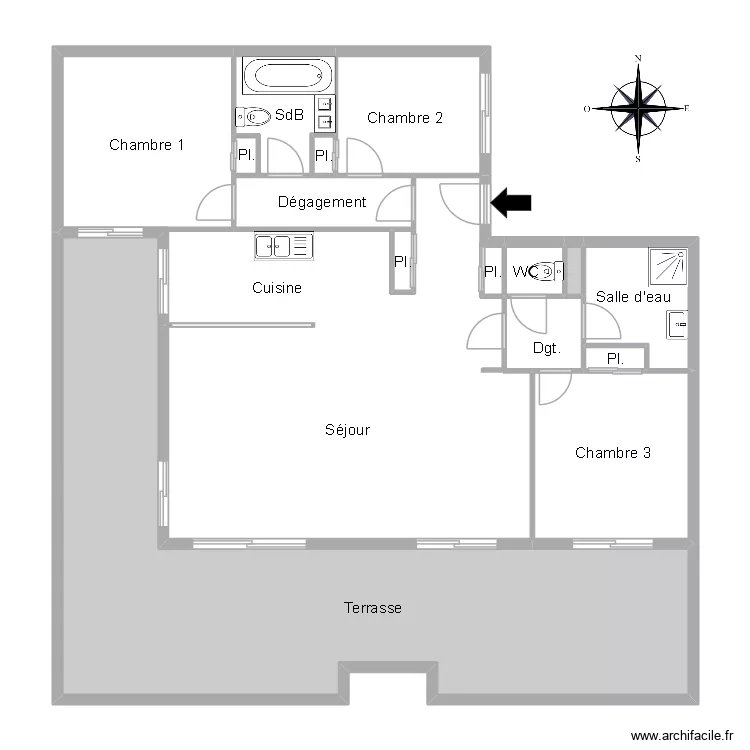 51993 SA IMMODER. Floor plan with 13  and 133 m²