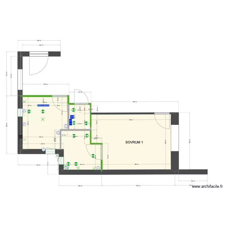 Pl6 El VA sov bad wc. Floor plan with 