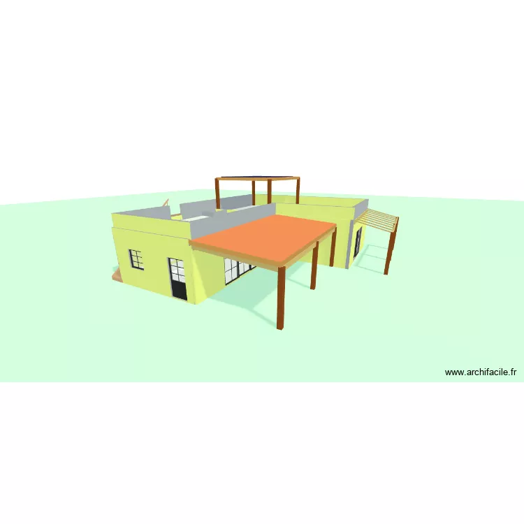 DEUXIEME MAISON. Floor plan with 8  and 201 m²