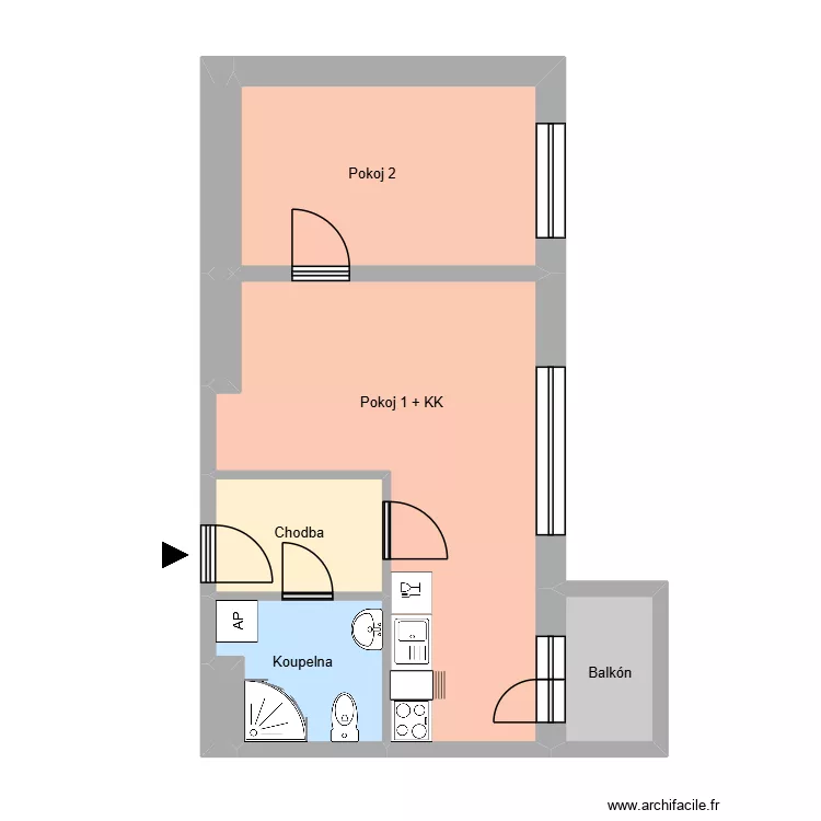 U n&aacute;draž&iacute; 648, byt 5. Floor plan with 12  and 163 m²