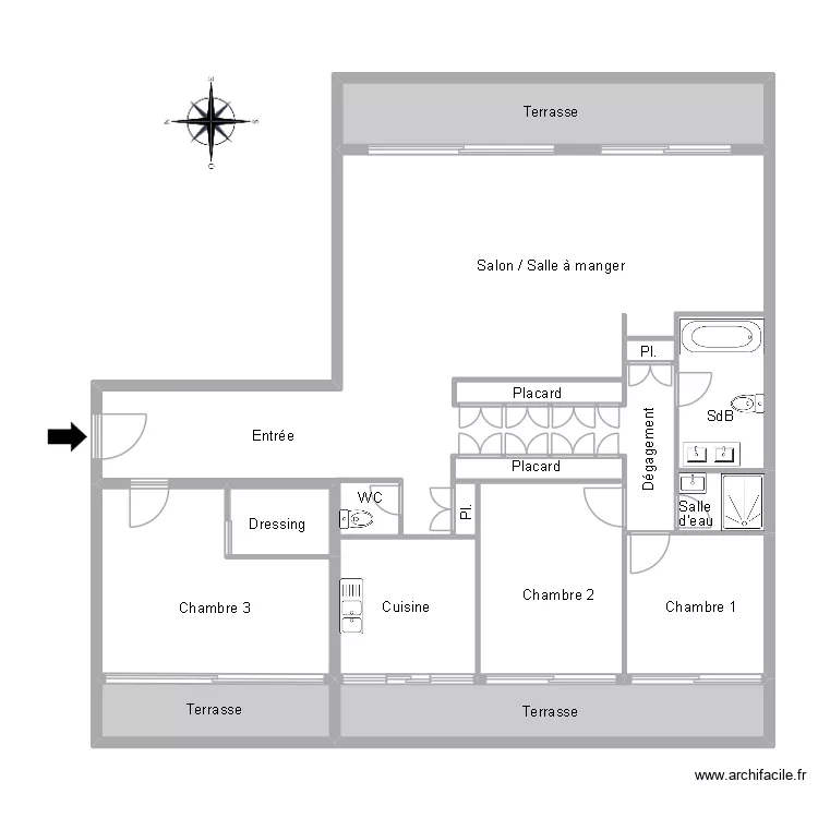 51331 ESTIVALS. Floor plan with 14  and 145 m²