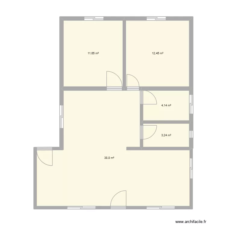 nnn. Floor plan with 5  and 70 m²