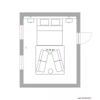 Inspiring bedroom floorplan