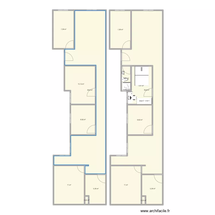 vlc. Floor plan with 