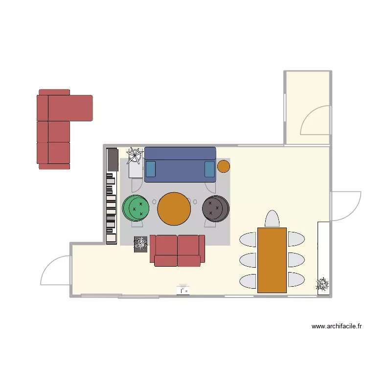 6PQ Living 2. Floor plan with 2  and 29 m²