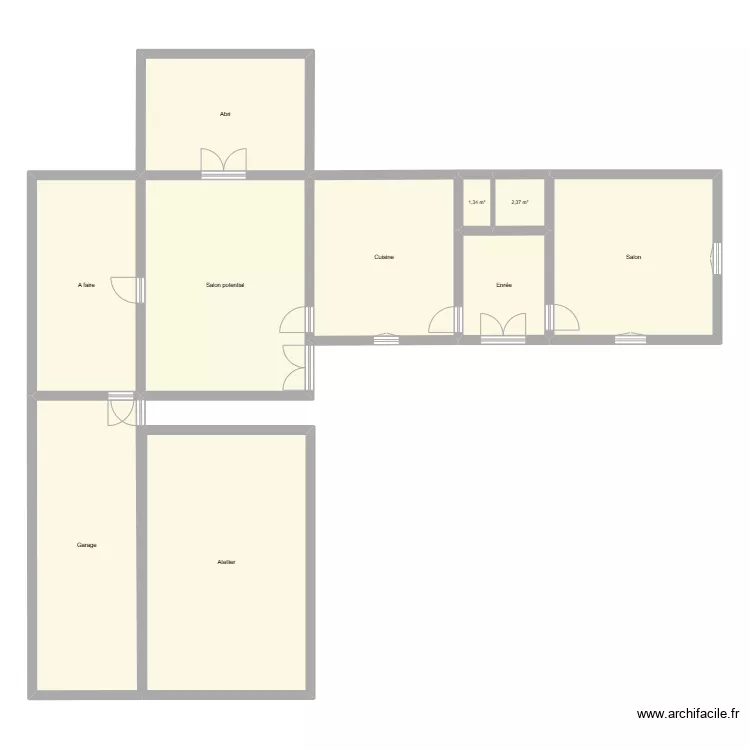 Bazugues. Floor plan with Bazugues. Floor plan with