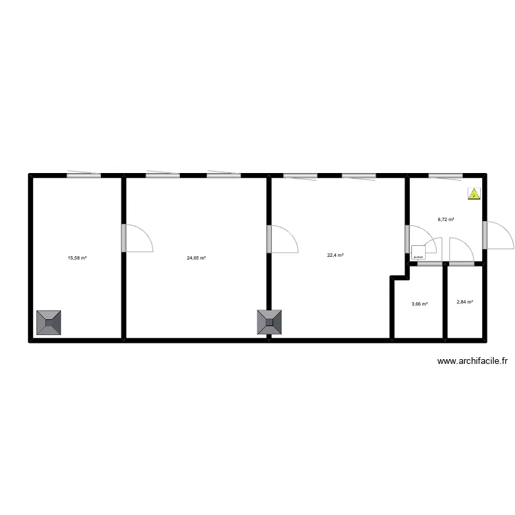 Tilto 19-4, evakuacijos planas. Floor plan with 