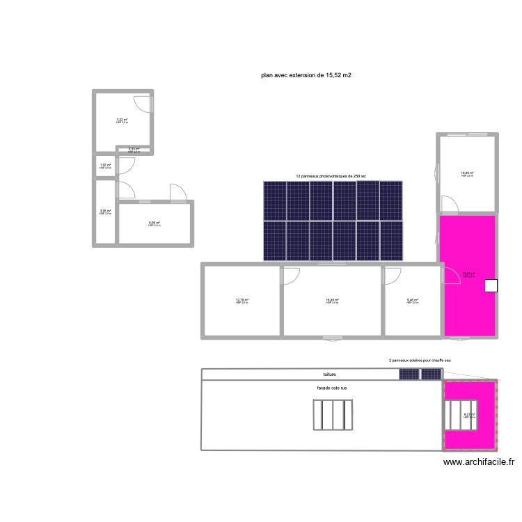 plan milly sans extension. Floor plan with 0 room and 0 m2