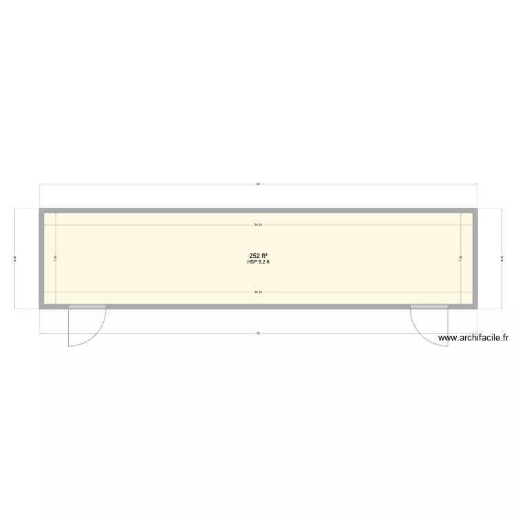 Con ver1 8x35. Floor plan with 