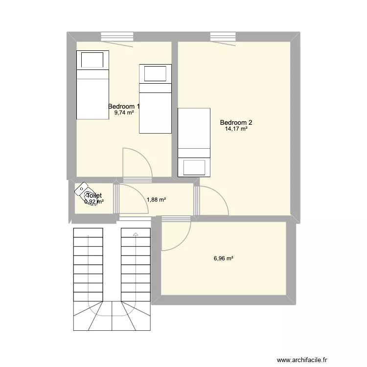 2nd floor beta. Floor plan with 5 and 34 m² 2nd floor beta. Floor plan with 5 and 34 m²
