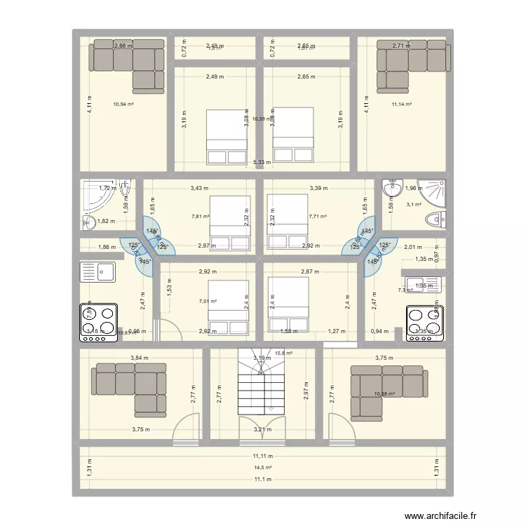 my project final 3d. Floor plan with 14 and 136 m² my project final 3d. Floor plan with 14 and 136 m²