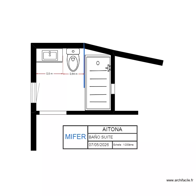 AITONA (BA&Ntilde;O SUITE). Floor plan with 