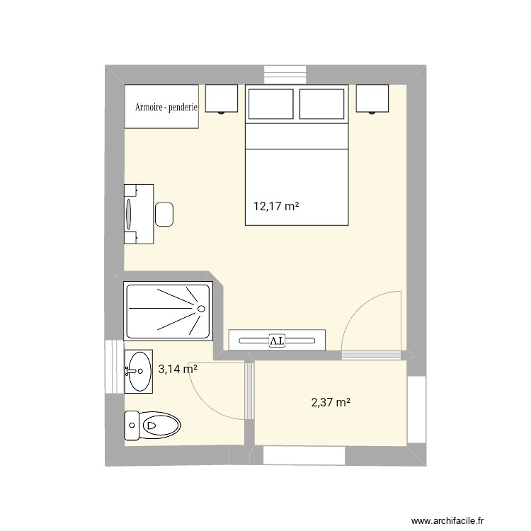 Back bedroom SDD 3. Floor plan with 0 room and 0 m2