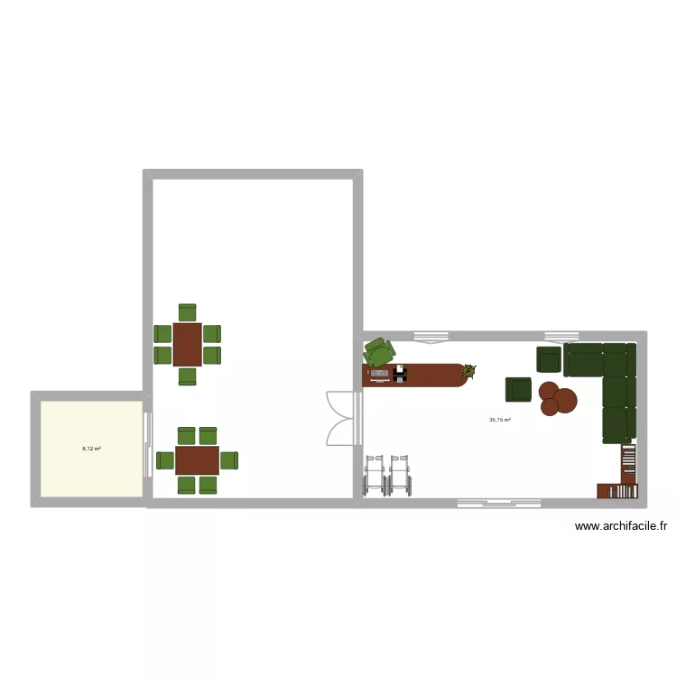 projetomaker. Floor plan with 2 and 43 m² projetomaker. Floor plan with 2 and 43 m²