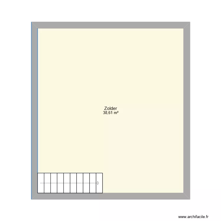 GEN42ME - Zolder. Floor plan with 