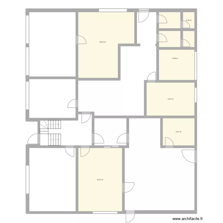 V-UT EG Verwaltung. Floor plan with 6  and 95 m²