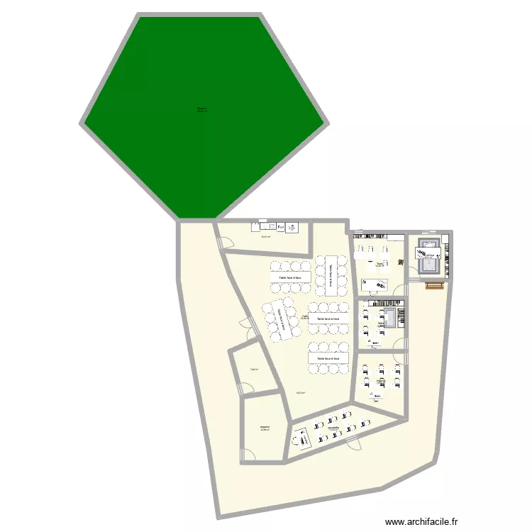 school. Floor plan with 