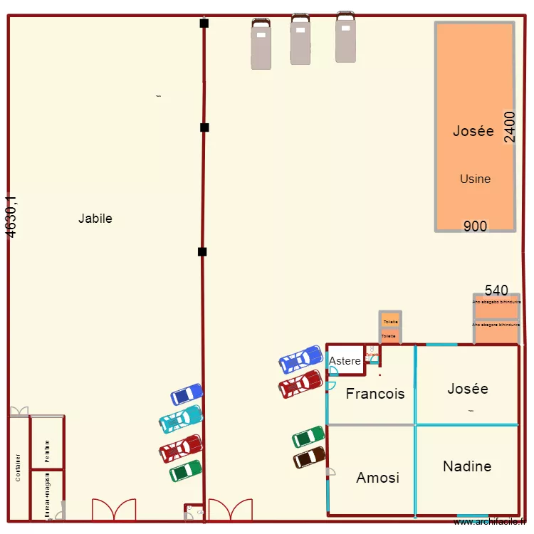 Josée2. Floor plan with Josée2. Floor plan with