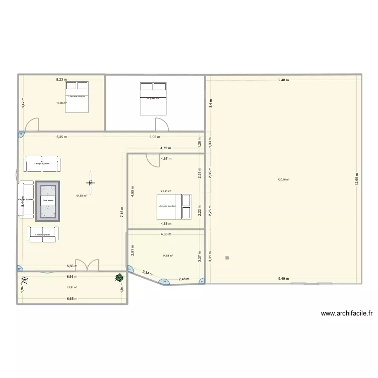 PLAN_MAISON. Floor plan with 