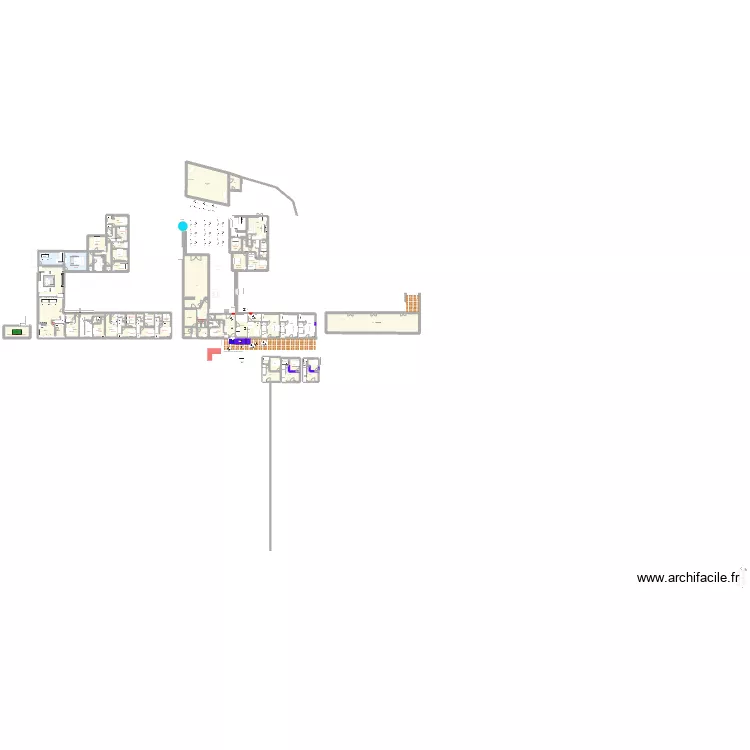 Travaux 2025-gites. Floor plan with 