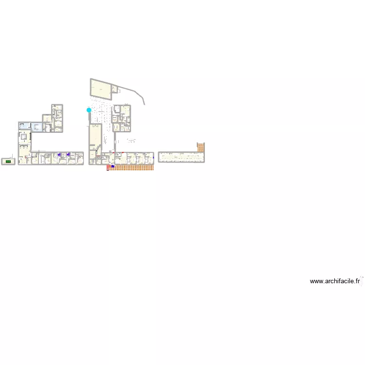 Plan 2025 propre configs caves vout&eacute;es. Floor plan with 