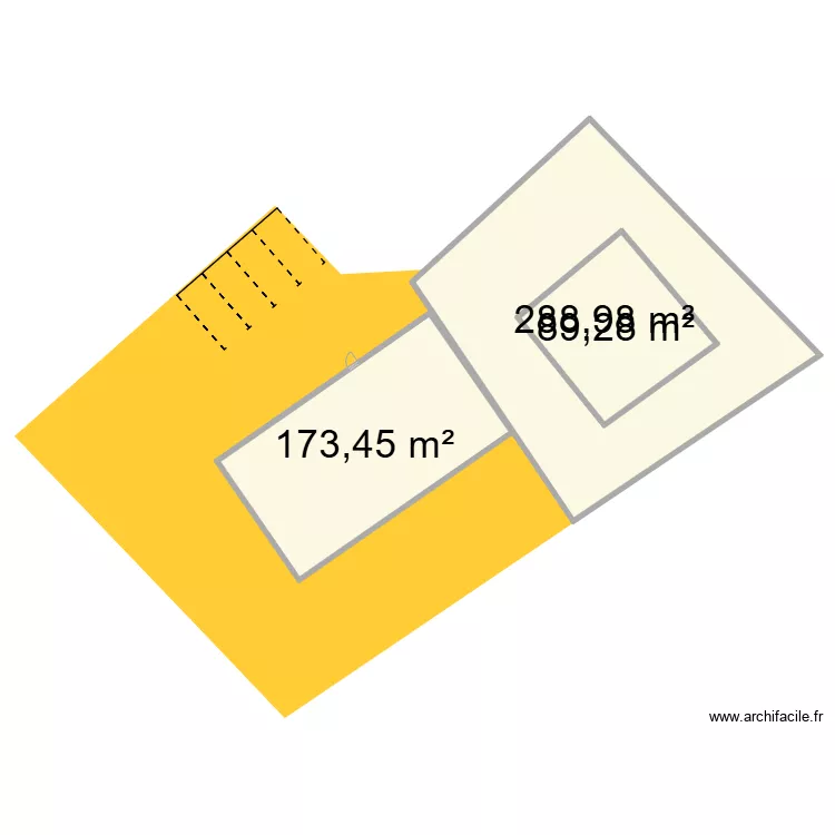 Villars es dombes. Floor plan with 