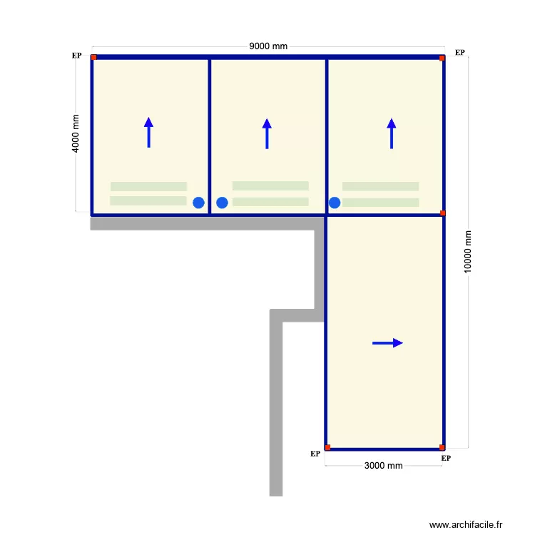 sacha krahe v2 250. Floor plan with 3 and 52 m² sacha krahe v2 250. Floor plan with 3 and 52 m²