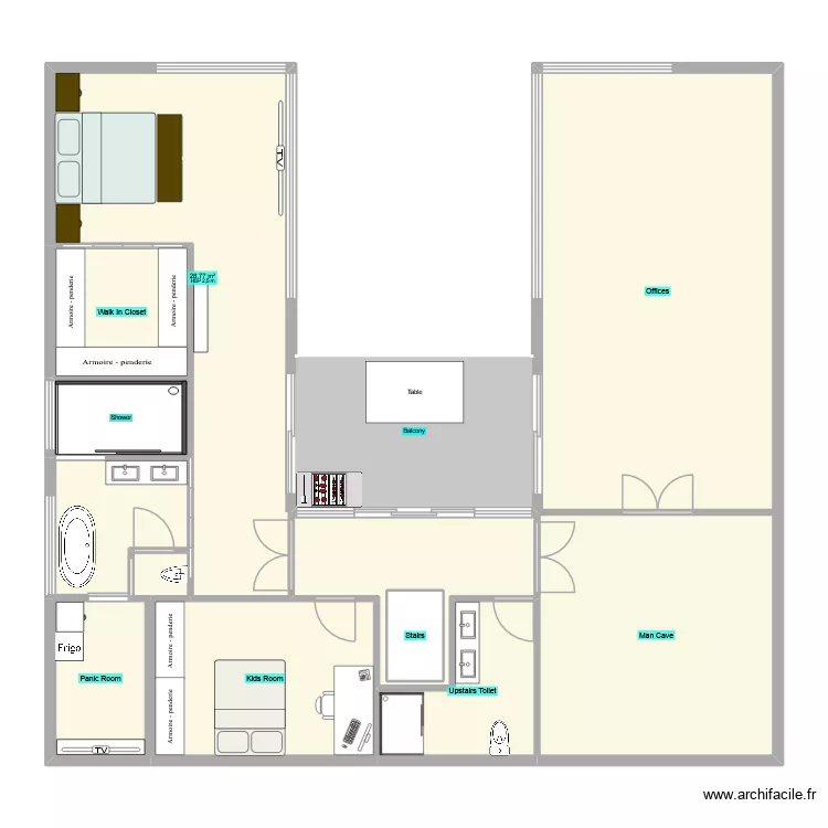Main Home. Floor plan with 12 Rooms and 146 m² Main Home. Floor plan with 12 Rooms and 146 m²