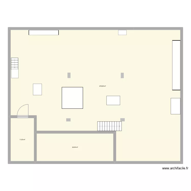 Apparatenhaus. Floor plan with 3  and 254 m²