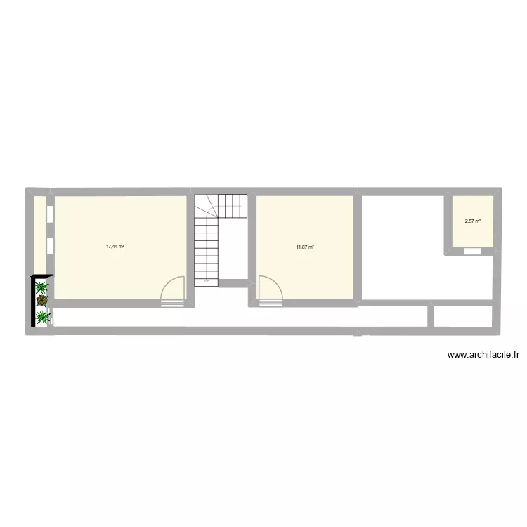 casa segunda planta. Floor plan with 3 and 32 m² casa segunda planta. Floor plan with 3 and 32 m²