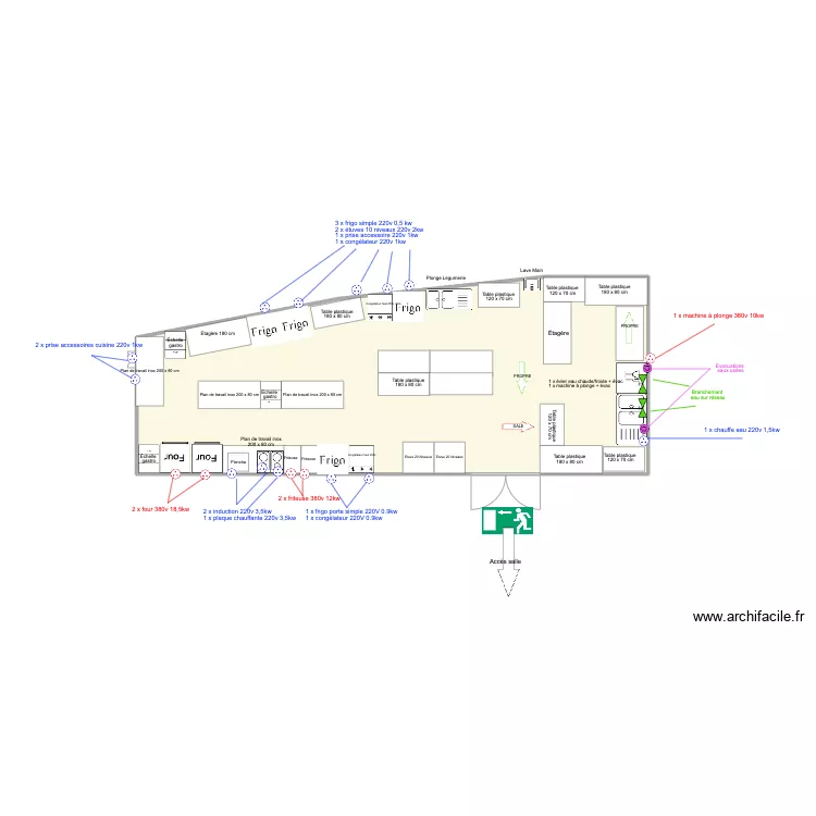 Cuisine Imagine Dragon - Groupama Stadium. Floor plan with Cuisine Imagine Dragon - Groupama Stadium. Floor plan with