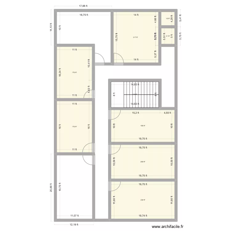 plan 2. Floor plan with 9  and 127 m²