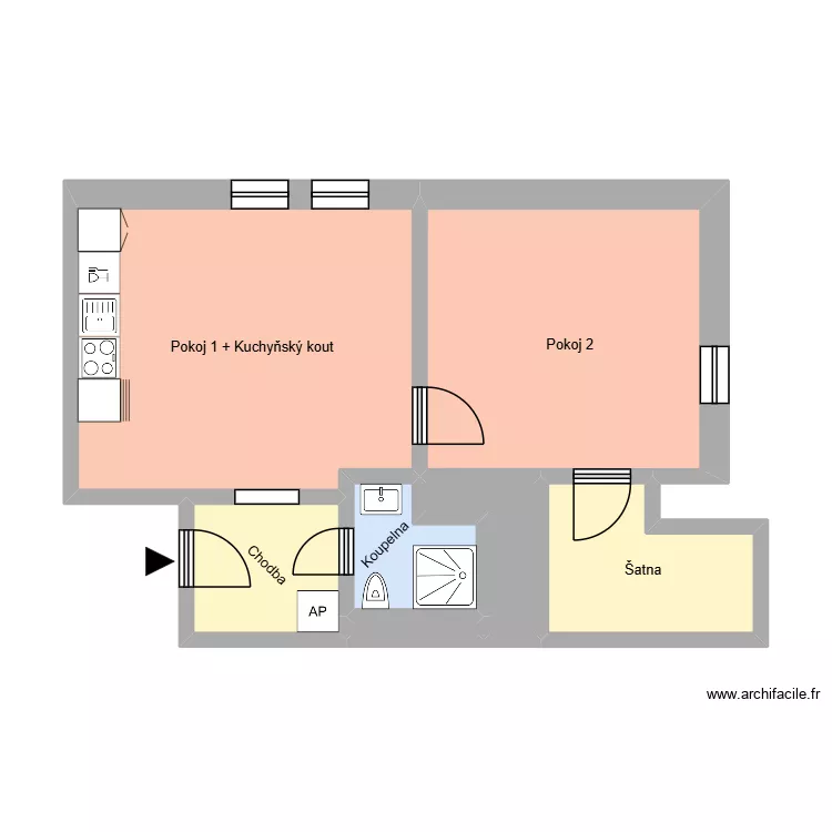 Porubská 708, byt 21. Floor plan with 11 and 167 m² Porubská 708, byt 21. Floor plan with 11 and 167 m²