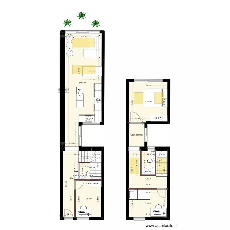 3 Ring Terrace A.5_JP_courtyard. Floor plan with 10  and 81 m²