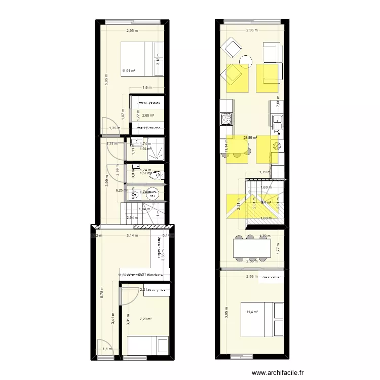 3 Ring Terrace_MVP1.9. Floor plan with 11  and 88 m²