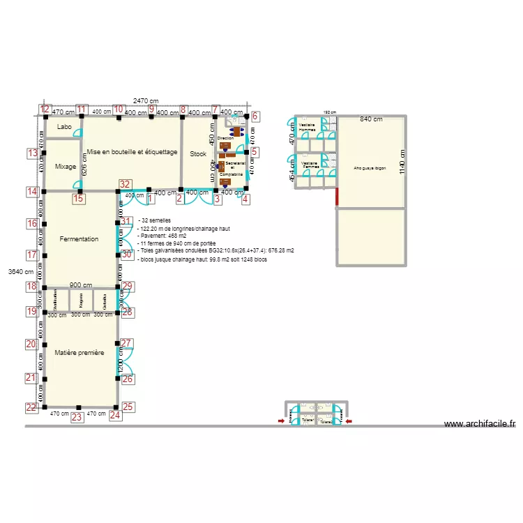 Chez Josee definitif. Floor plan with 