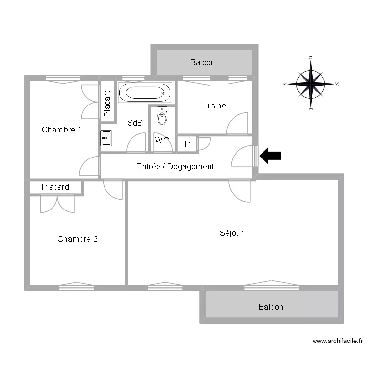 52005 DE OLIVERA. Floor plan with 11 and 82 m² 52005 DE OLIVERA. Floor plan with 11 and 82 m²